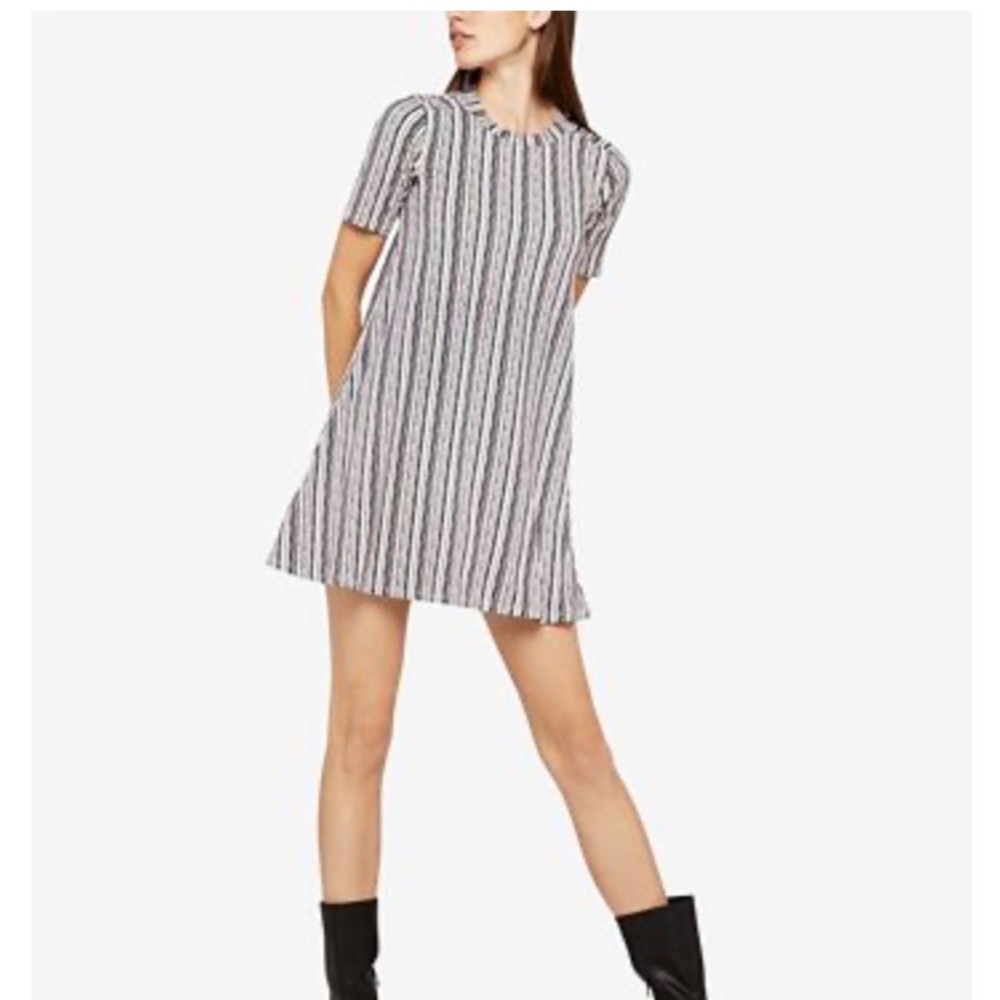 BCBGeneration Birchy Stripes A Line mini dress size Small